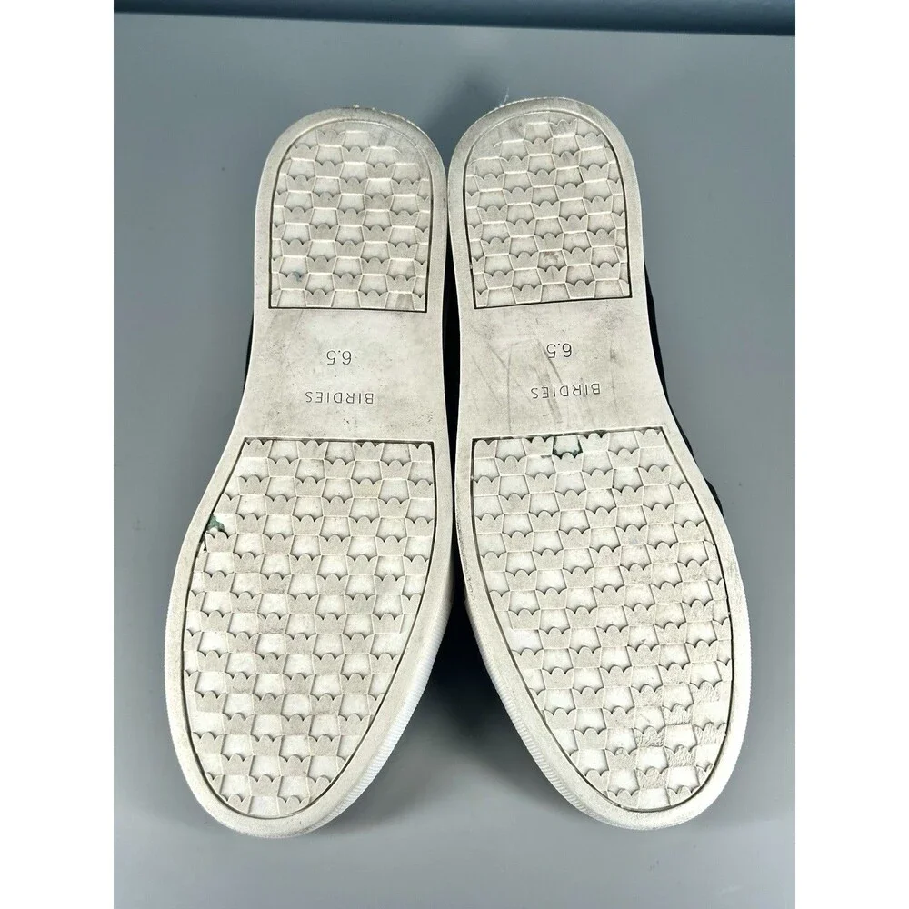 Birdies Womens The Swift Black Velvet Dressy Sneakers Size 6.5 Slip On Flats - Picture 11 of 14